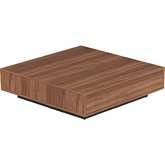 2713 Coffee Table in Walnut Veneer & Matte Black